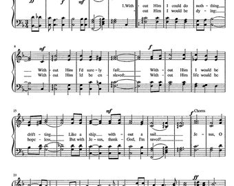 Heavenly Sunlight - Digital Download Hymn Tune for Piano Organ Voices