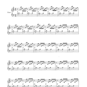 Prelude 1 in C Major by Johann Sebastian Bach Piano Solo - Digital Sheet Music - Intermediate Level