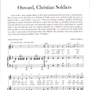 Onward, Christian Soldiers - Digital Hymn Tune Sheet Music - Key of C