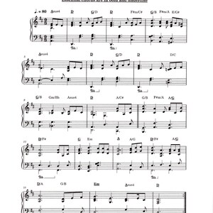 Blessed Assurance Piano Solo or Accompaniment - Digital Hymn Tune Sheet Music - Key of D