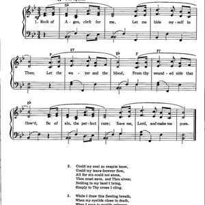 Bladmuziek Rock Of Ages - digitale hymne - toonsoort Bes