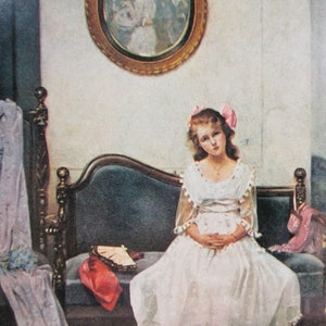 Norman Rockwell Ansichtkaart &quot;The Wallflower, 1920&quot; Cover voor Life Magazine 1/8/1920