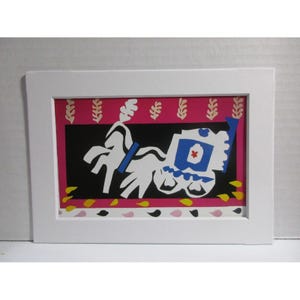 Cartão postal branco fosco - Funeral de Henri Matisse Pierrot 1943/1944 - 5" X 7" #143