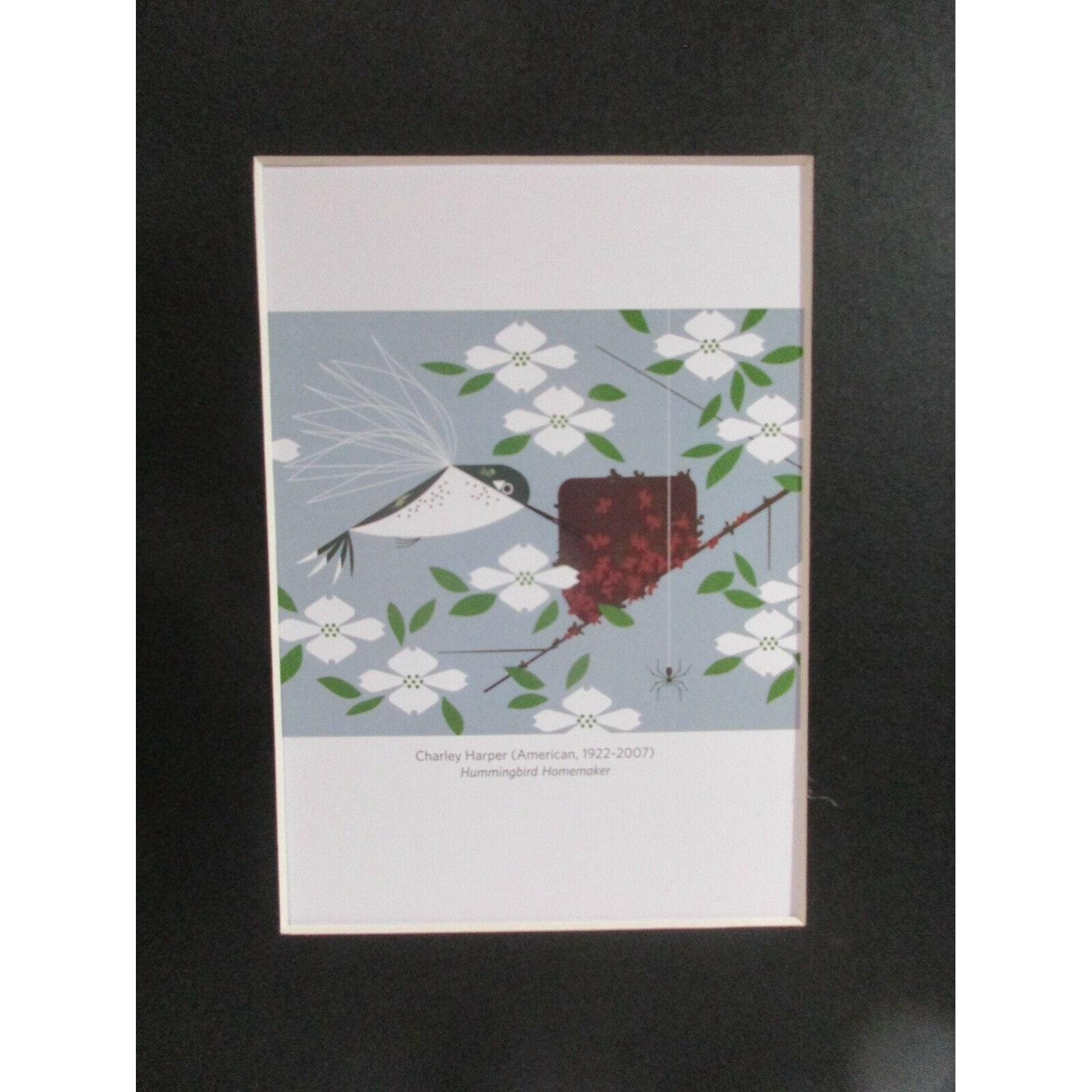 charley-harper-calendar-print-hummingbird-homemaker-8-x-10-in-black-mat