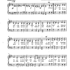 The Servant Song Hymn Tune Digital Scripture in Song Key of D Etsy