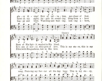Blessed Assurance - Digital Hymn Sheet Music - Key of D