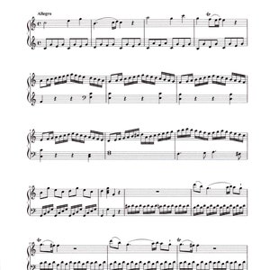 Sonate in C KV 545 Piano Solo by Mozart - Digital Sheet Music - Advance Level Key of C