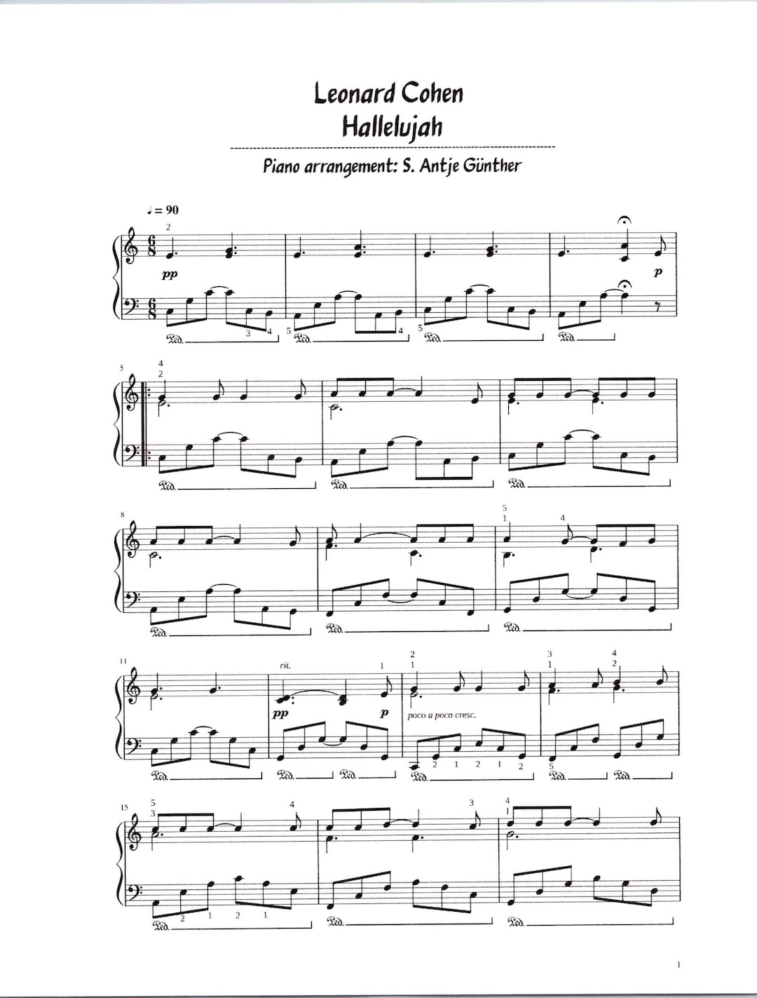leonard-cohen-hallelujah-piano-solo-sheet-music-digital-arrangement-key-of-c-etsy for Free Printable Piano Sheet Music For Hallelujah Leonard Cohen Hallelujah Piano Solo Sheet Music - Digital Arrangement Key of C - Etsy for Free Printable Piano Sheet Music For Hallelujah