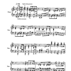 When the Saints go Marching In - Digital Early Advanced Piano Solo - Key of C