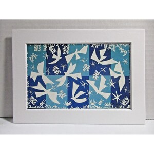 Cartão postal branco fosco - Henri Matisse Polinésia, O céu 1946 - 5" X 7" #150