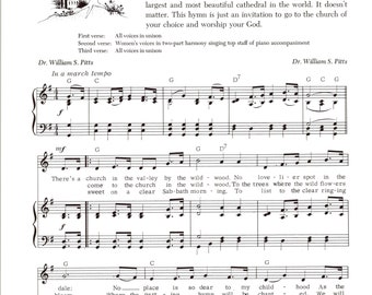 The Church in the Wildwood - Digital Hymn Tune Key of G