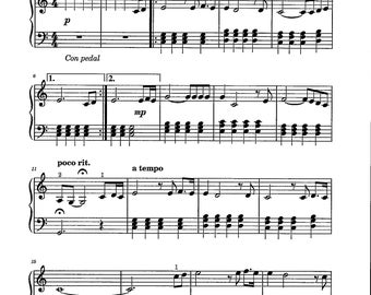 The Rose - Digital Easy Teaching Arrangement Piano Solo - Key of C