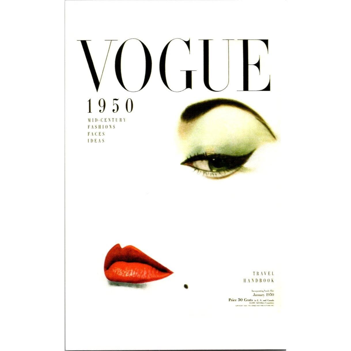 極希少1950年代アールデコ◇雑誌アメリカ VOGUE(ヴォーグ) 懸賞品 香水