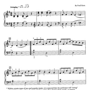 806 Rag Digital Piano Keyboard Sheet Music Early Intermediate Key of G