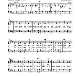 O Come Little Children - Digital Hymn Tune with Lyrics - Key of D