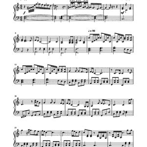 Piano Man Piano Solo - Digital Sheet Music - Key of C - Late Intermediate