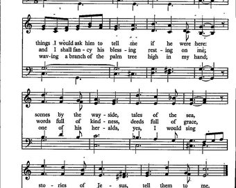 Tell Me the Stories of Jesus - Digital Download Hymn Tune Key of C