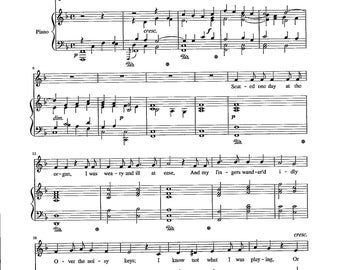 The Lost Chord (Complete) by Arthur Sullivan - Digital Download Sheet Music and Voice - Key of F