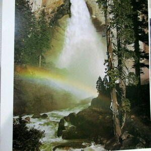 Carte postale - Ansel Adams Artiste 1946 Nevada Fall Rainbow Yosemite National Park CA