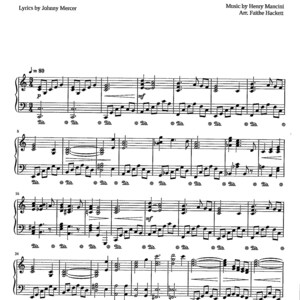 Moon River - Piano Solo Digital Printable Sheet Music