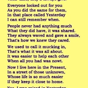 A Place Called Yesterday - Digital Download Printable Anonymous Poem