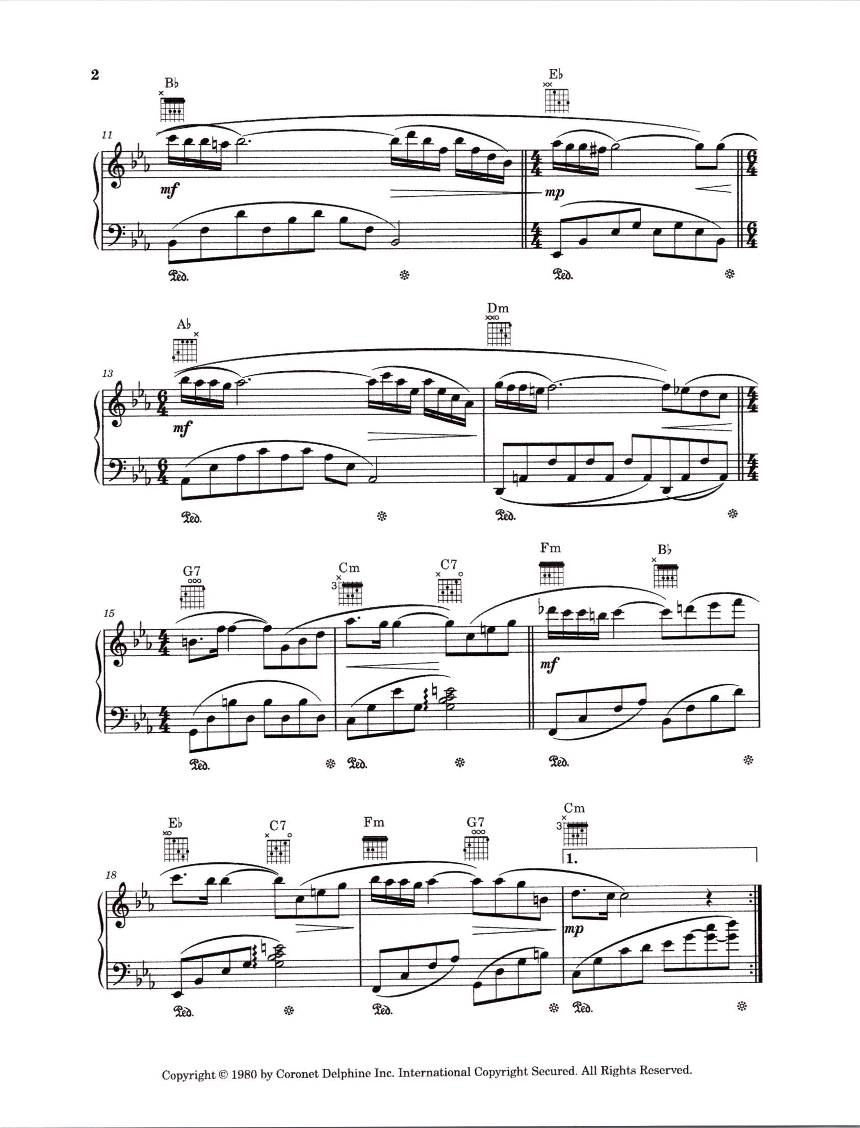 L Heure Bleue by Richard Clayderman Piano Solo - Digital Sheet Music ...