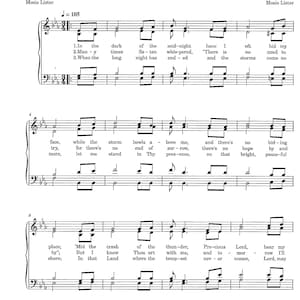 Till the Storm Passes By - Digital Hymn Tune Piano with Verses - Key of E Flat