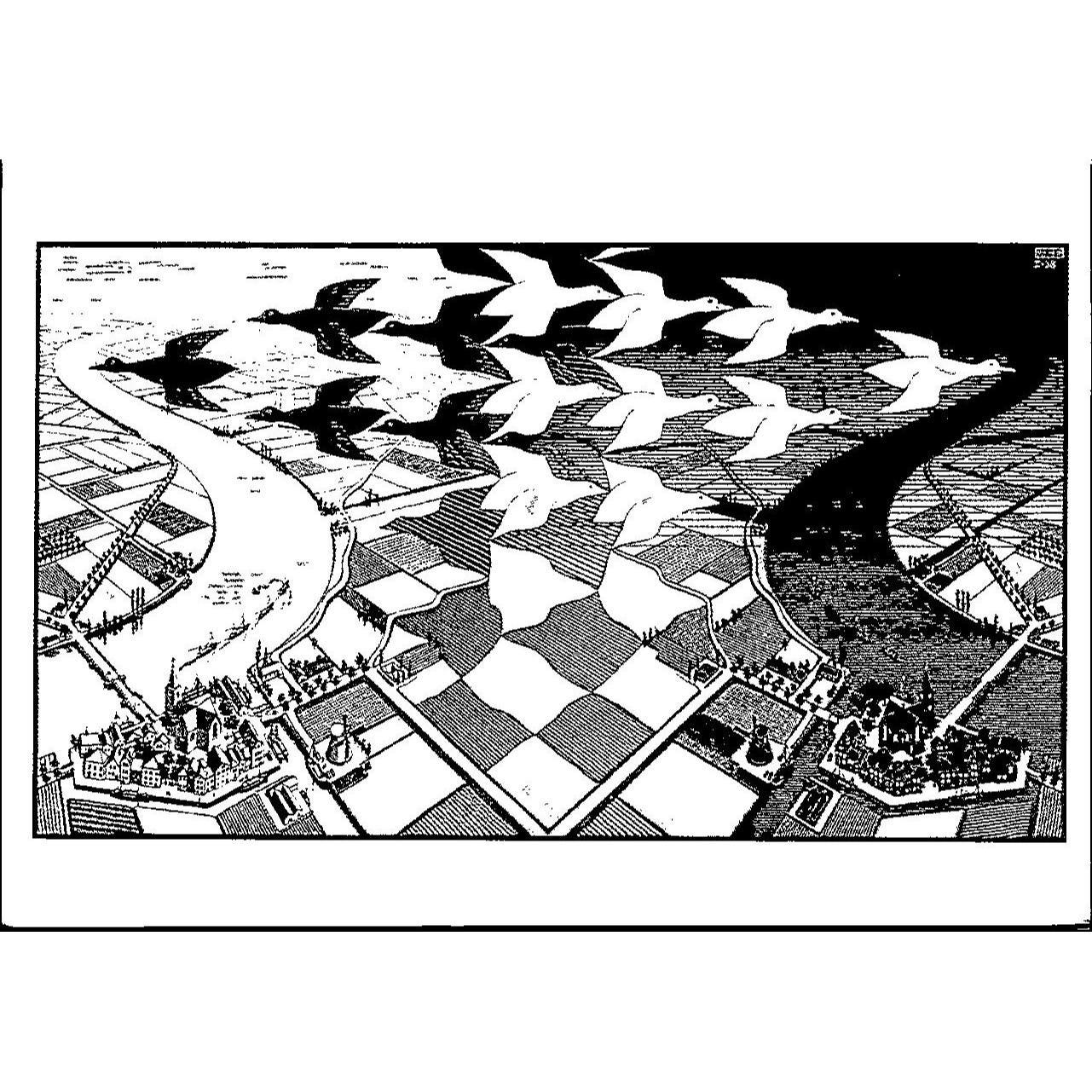 Mc escher day night - Etsy 日本