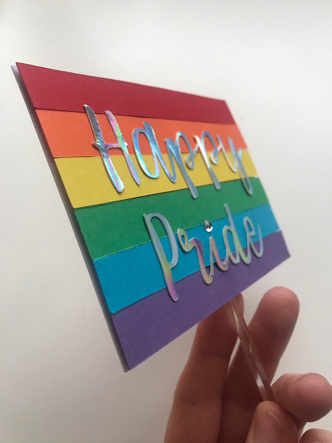 Pride flag cake topper pride pride flag cake topper | Etsy