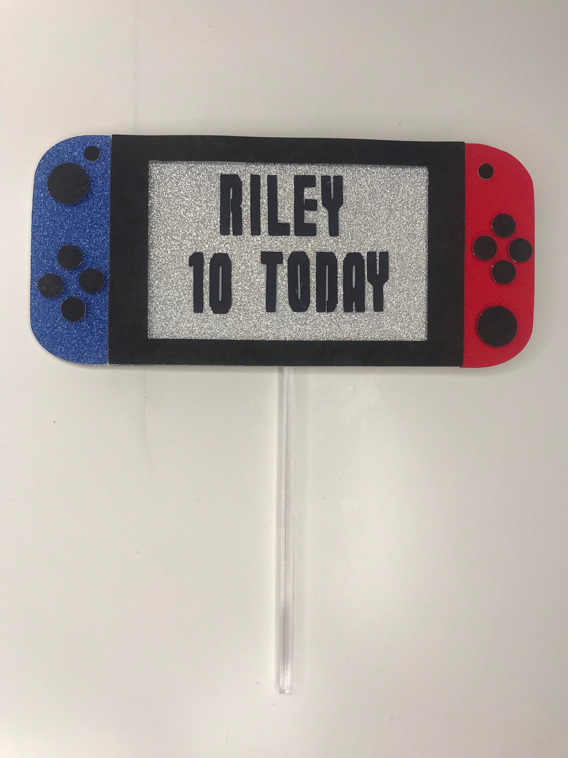 Nintendo switch cake topper personalised cake topper video