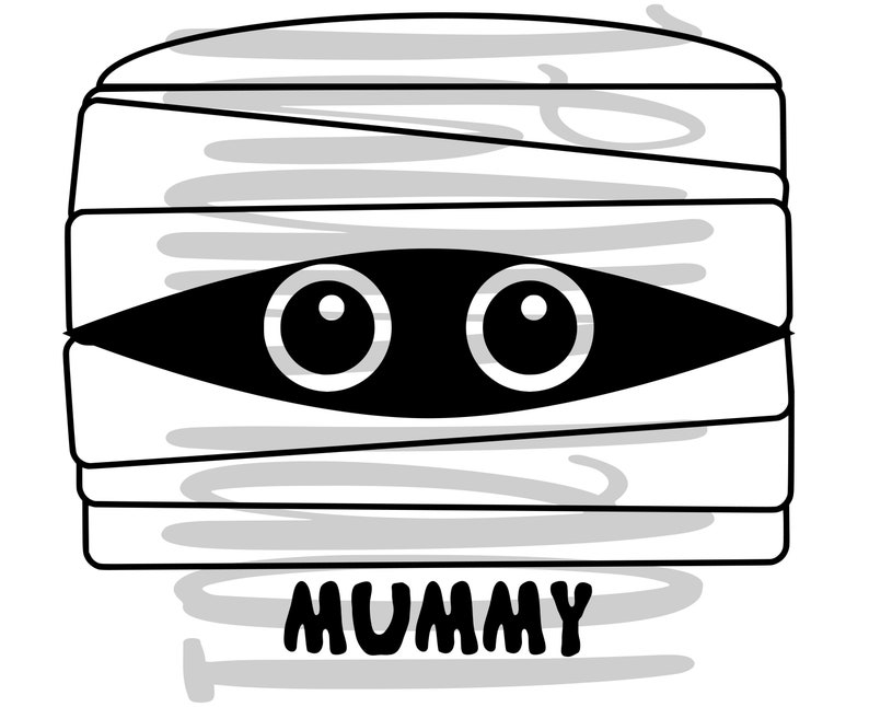 Mummy the Mummy SVG Two Svg Files DIGITAL DOWNLOAD Etsy