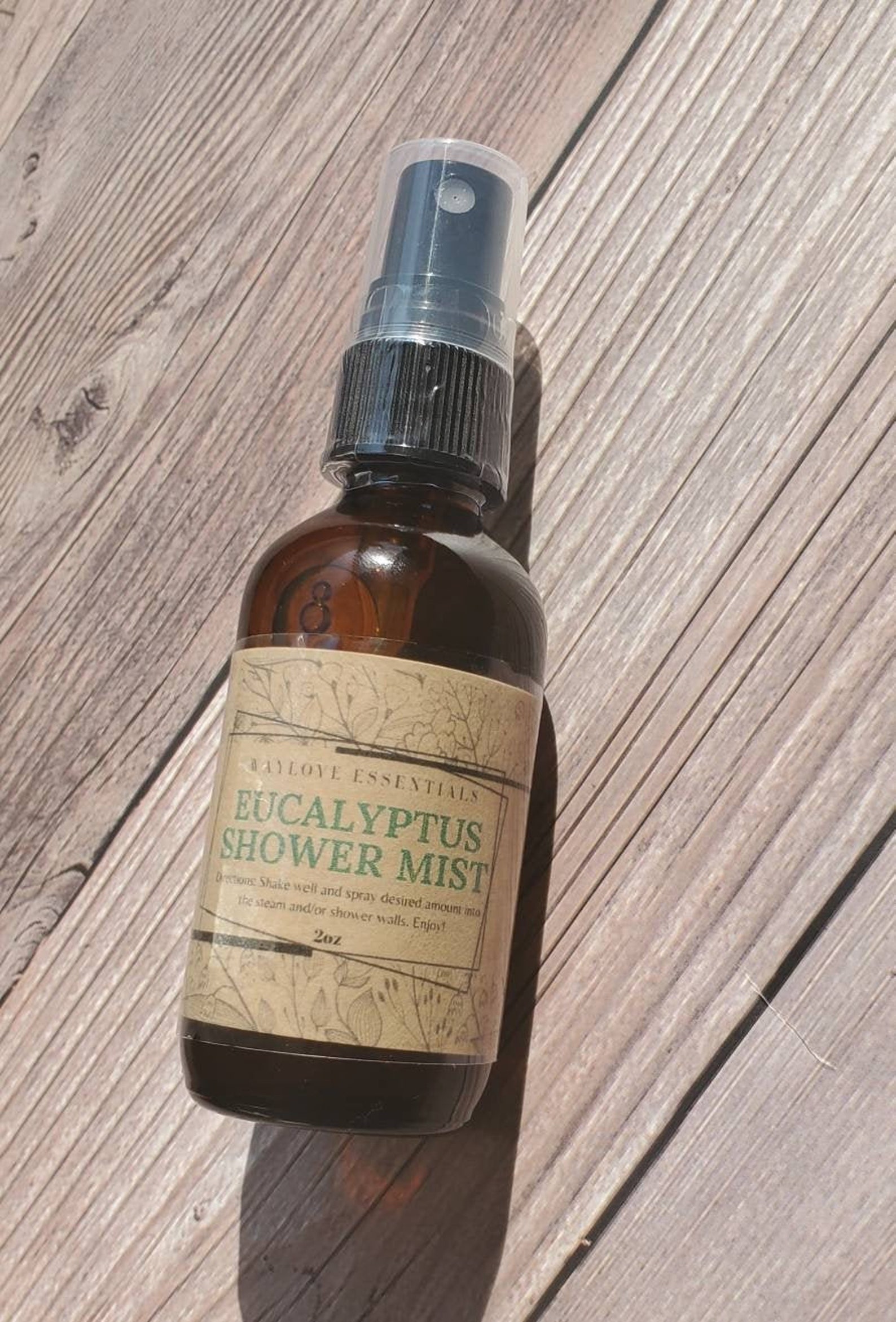 Eucalyptus Shower Mist Aromatic Shower Spray All Natural Etsy UK
