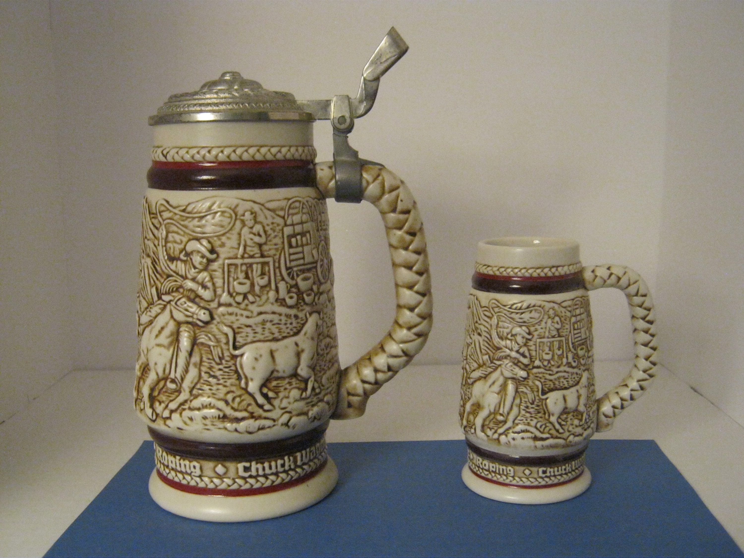 Vintage 1980 Avon Cowboys Beer Stein With Lid Made by Etsy UK
