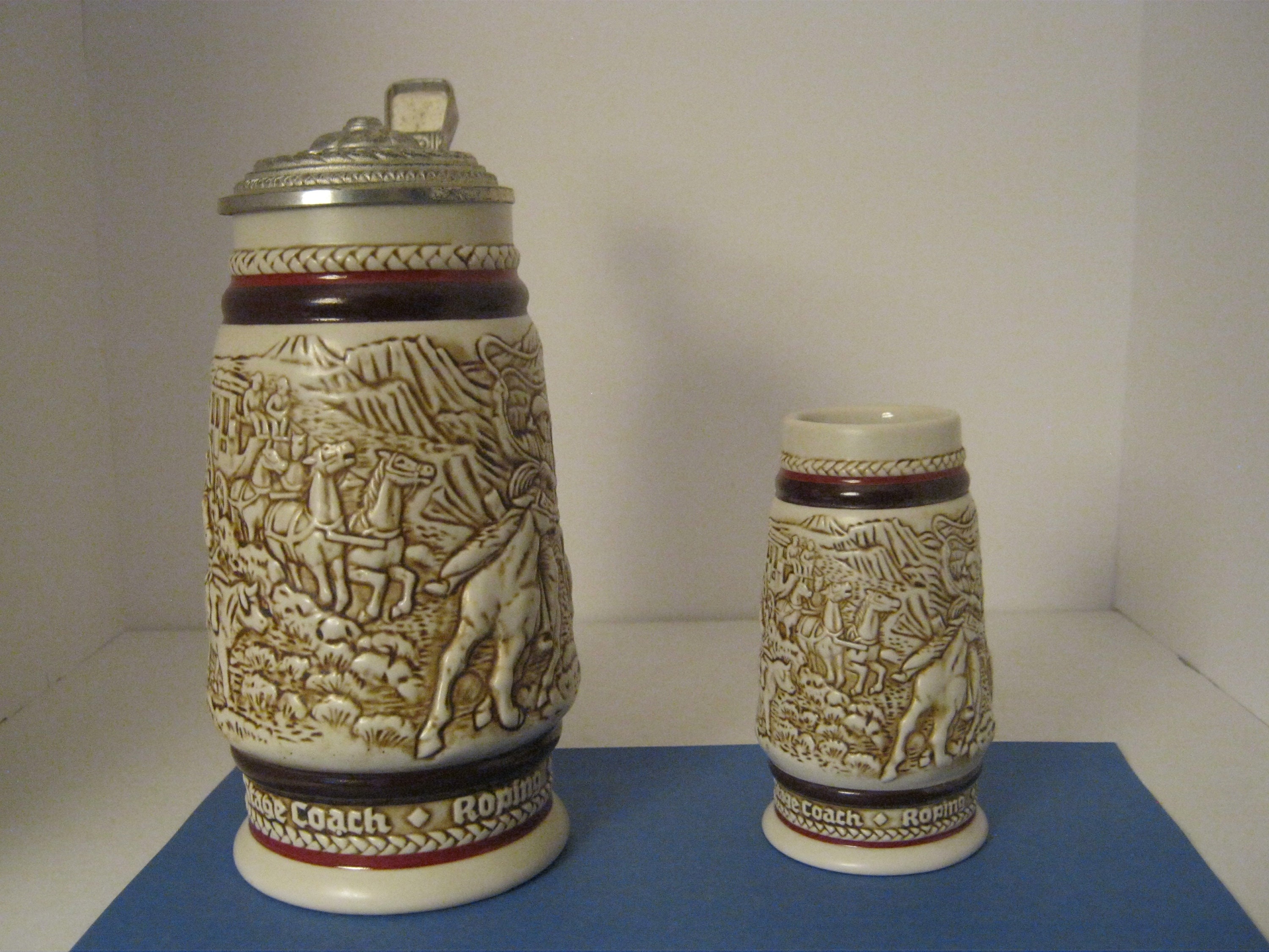 Vintage 1980 Avon Cowboys Beer Stein With Lid Made by Etsy UK