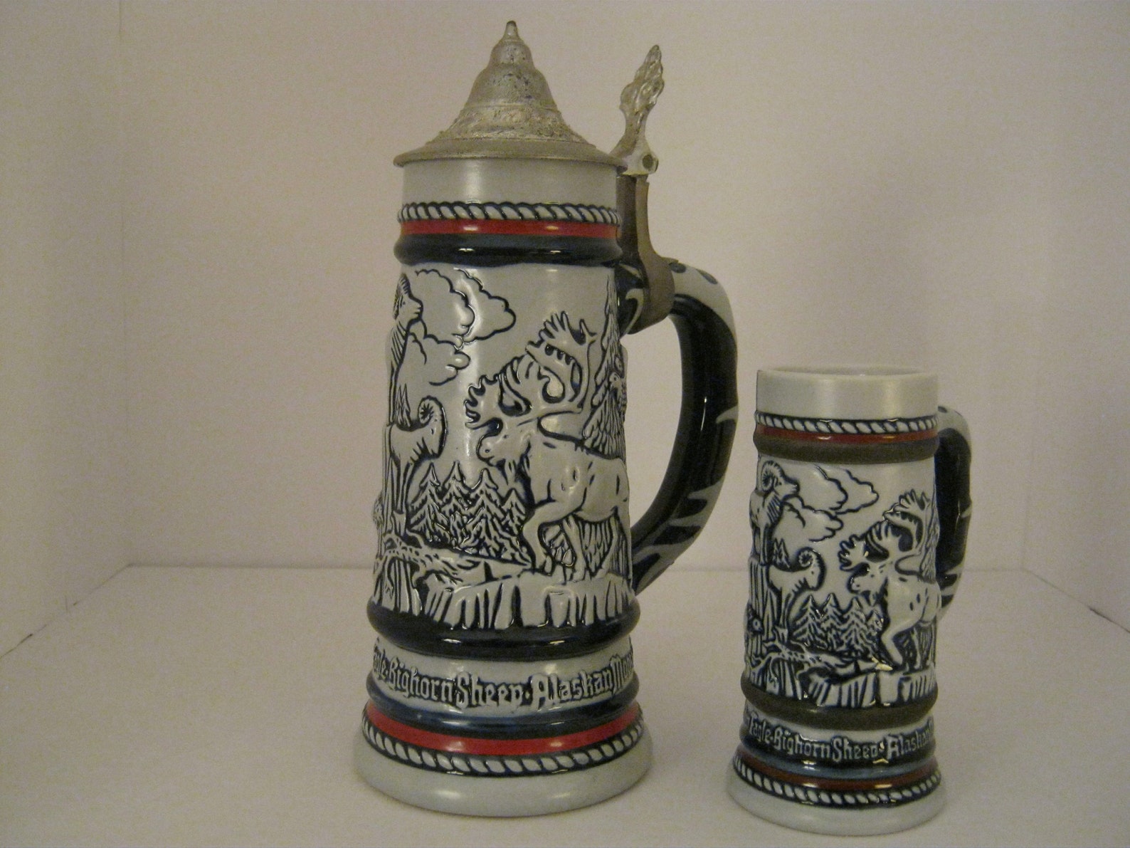 Vintage 1976 Avon Beer Stein With Different Animals and Birds Etsy