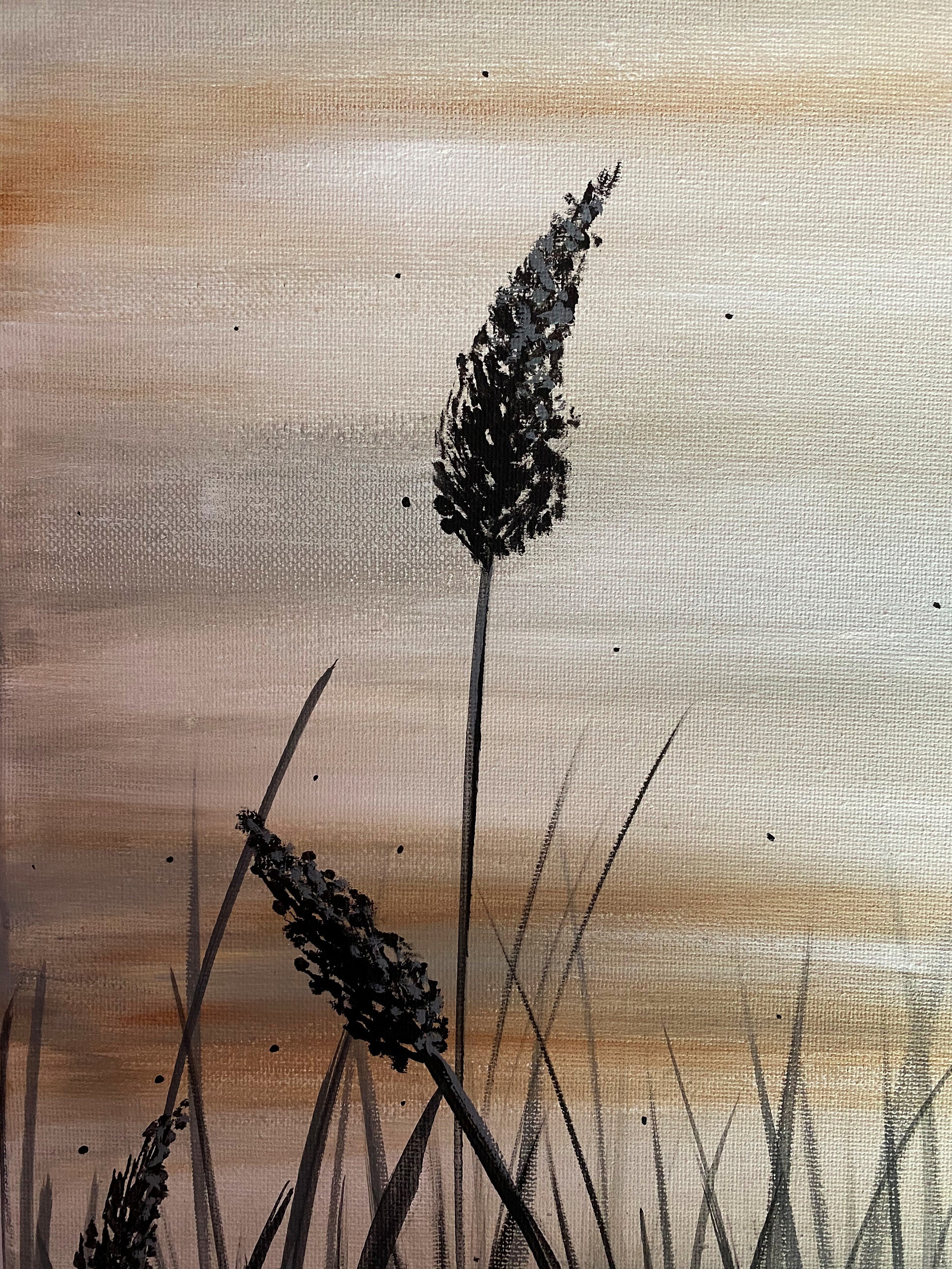 Wheat Fields Acrylic Painting Diptych Etsy