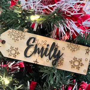 Wood Stocking Tag