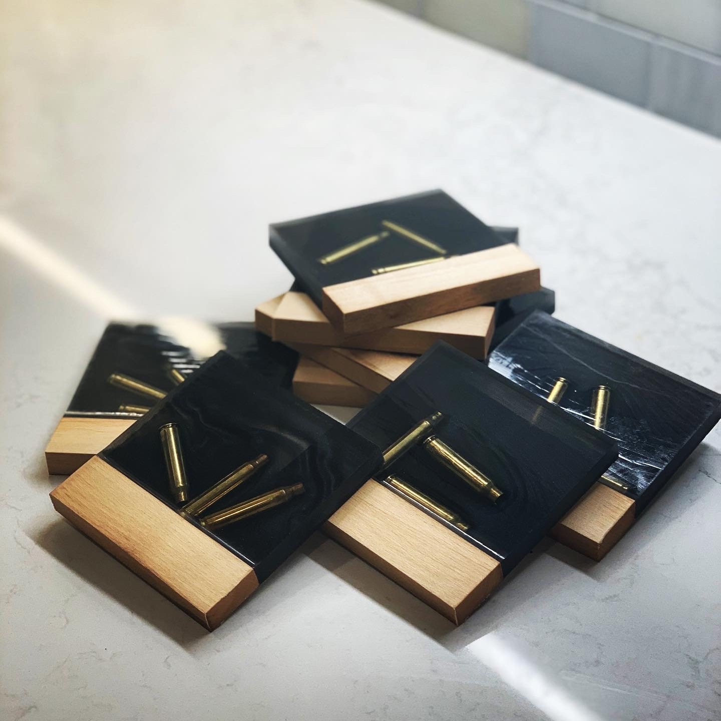 Ammo Coasters resin bullet coaster drink coasters river Etsy