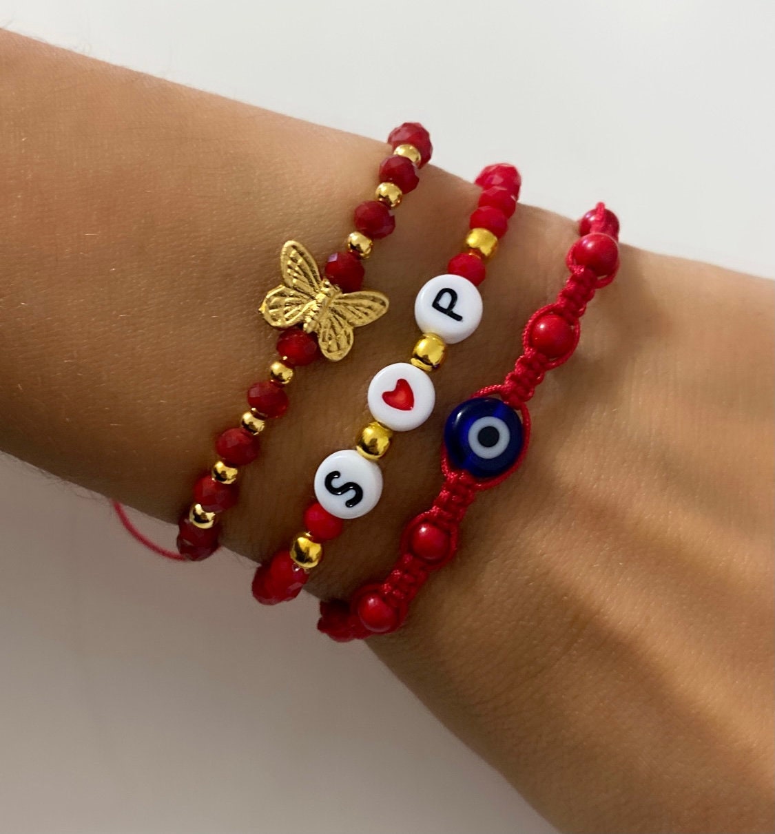 Red Butterfly Bracelet main image 0