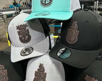 Navy CHIEF, SCPO, MCPO Leather Patch Snapback Hats