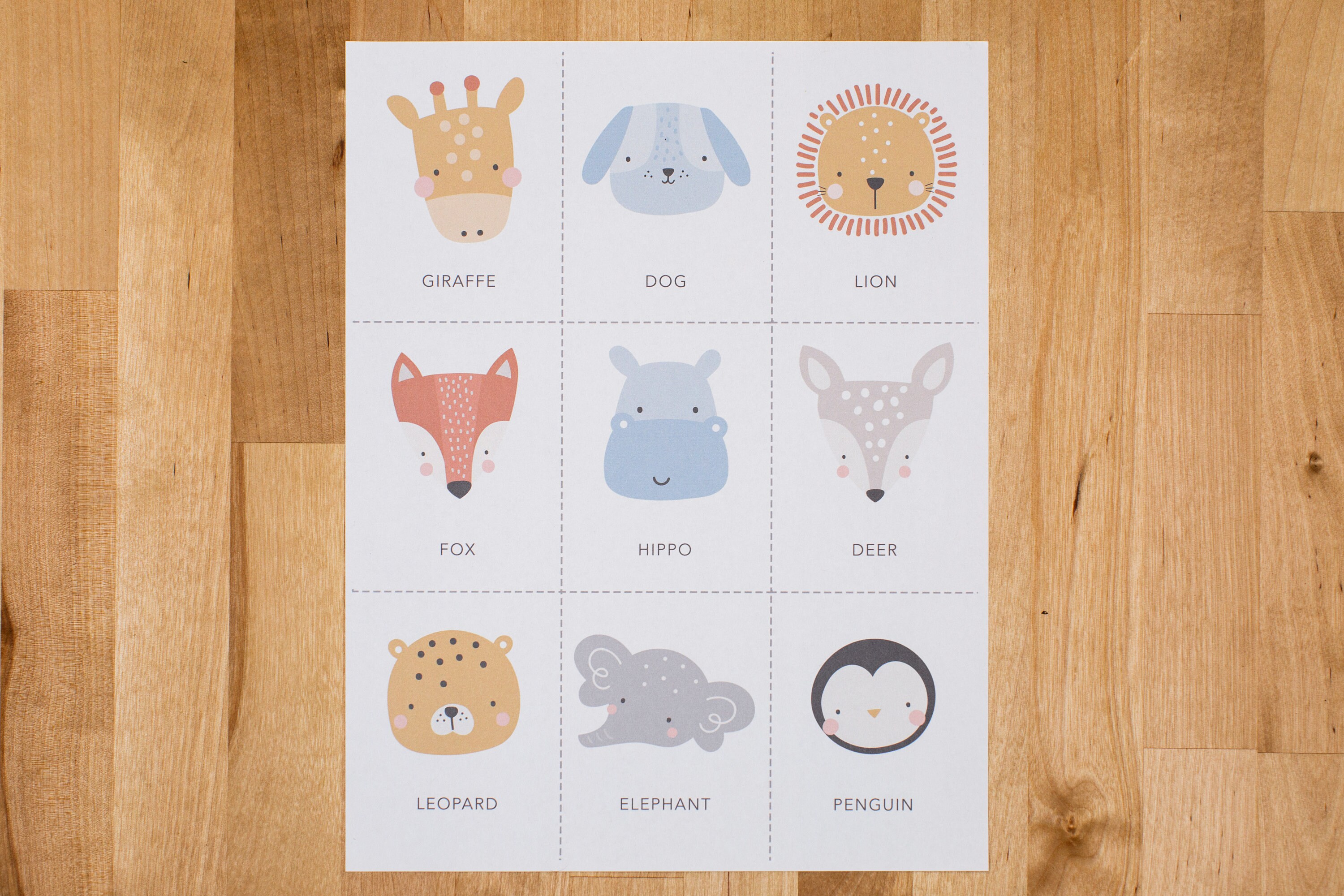 Toddler Animal Matching Game Preschool Learning Tool - Etsy