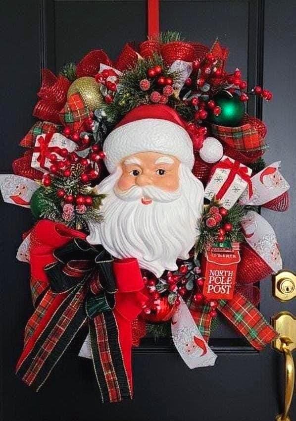 Vintage Santa Light - Etsy