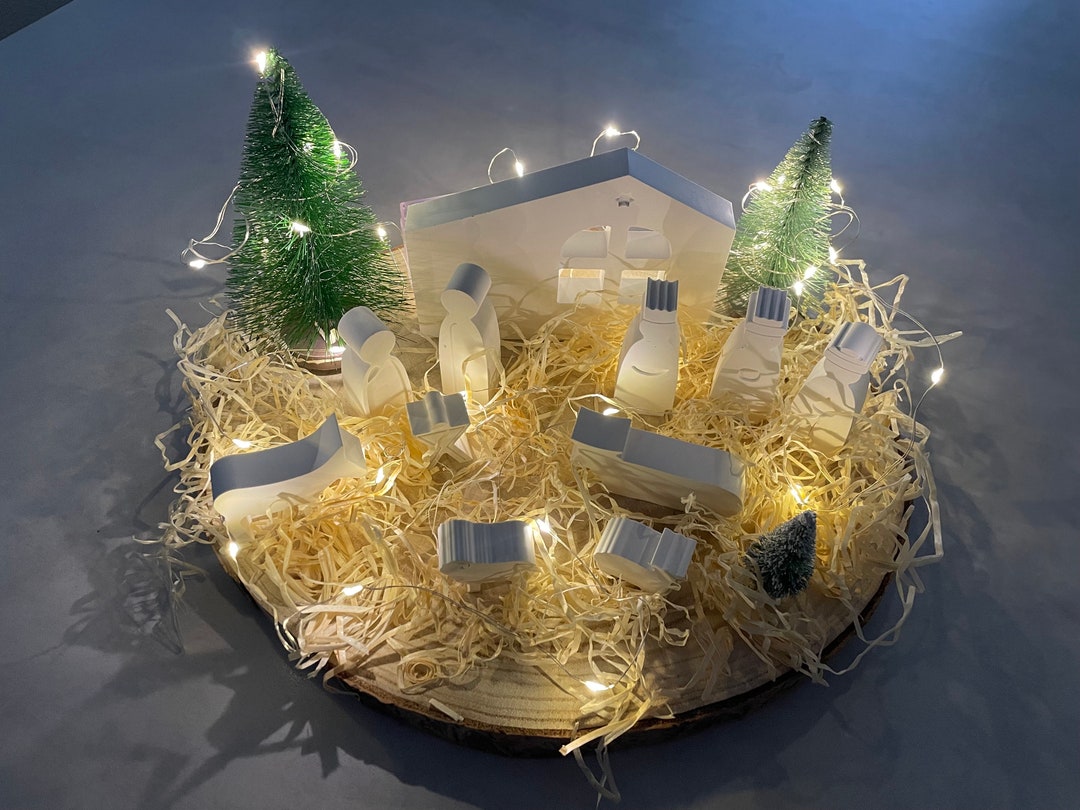 Krippe / Weihnachtskrippe / Deko / Advent / Raysin / Etsy.de