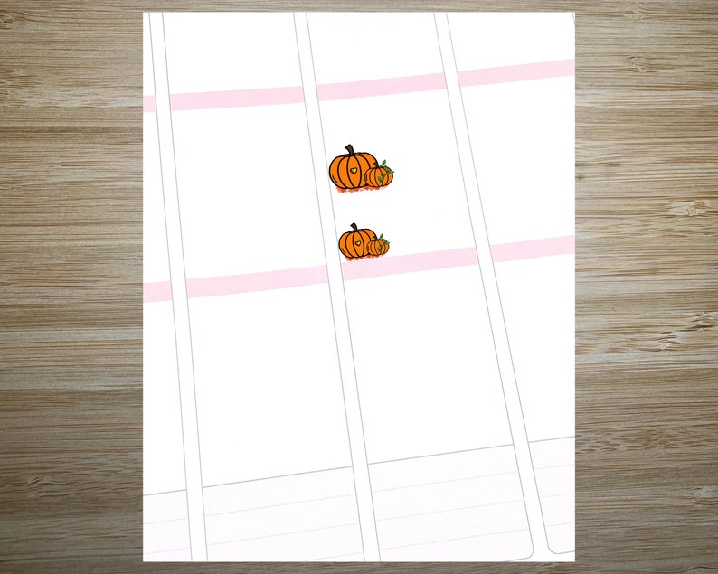 Halloween Stickers Pumpkin Patch Pumpkin Stickers Icon Planner Sticker FN4 Jack-O-Lantern Stickers