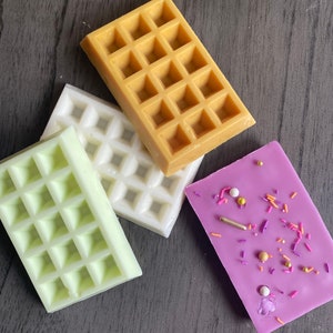 Waffle Wax Melt Snap Bars | Unique Scented Wax Melts | Tart Warmer | Wax Burner| Handmade Wax Melts