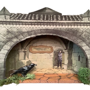 Edgar Allan Poe diorama, dreaming dreams