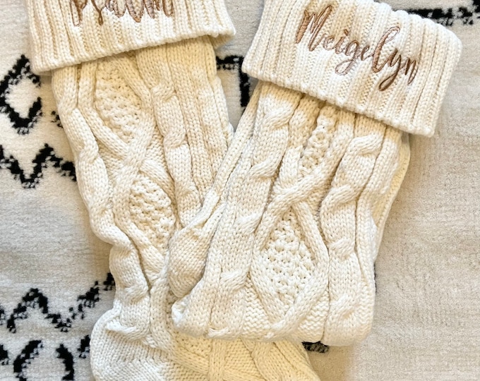 embroidered stockings