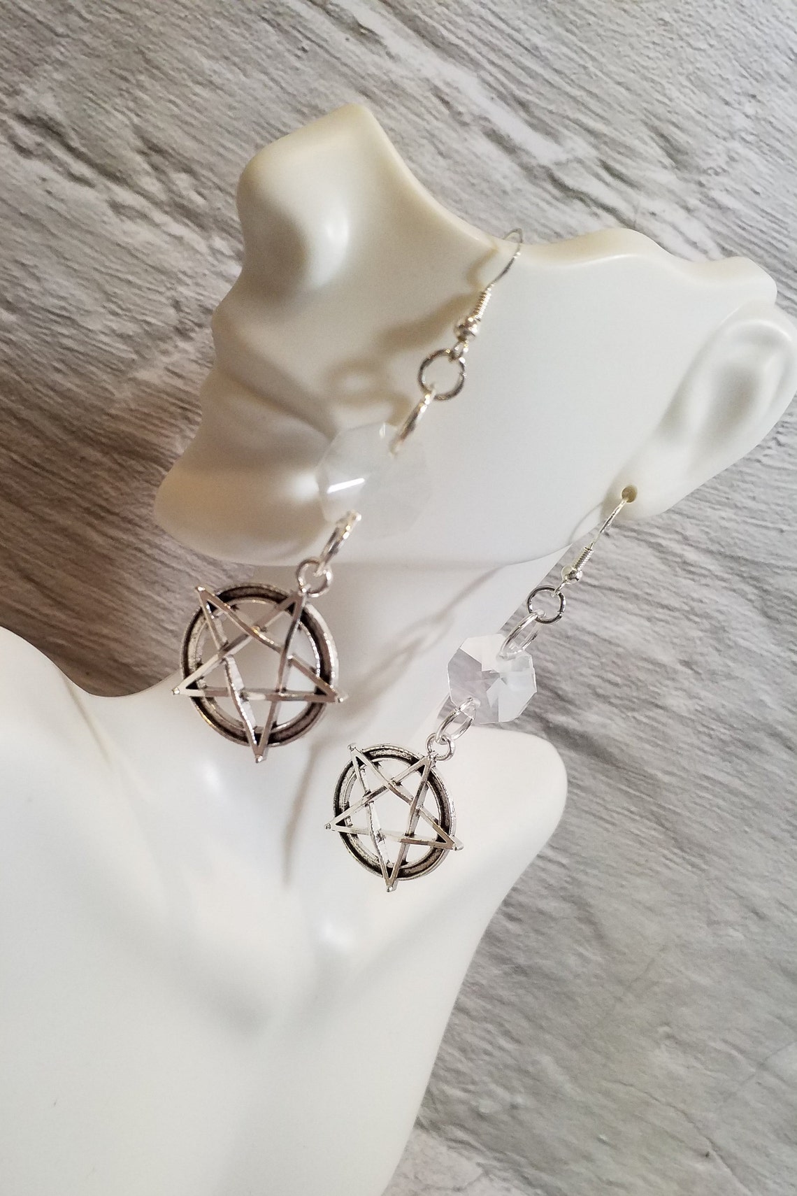 Joyería gótica pendientes góticos regalo joyería de metal Etsy