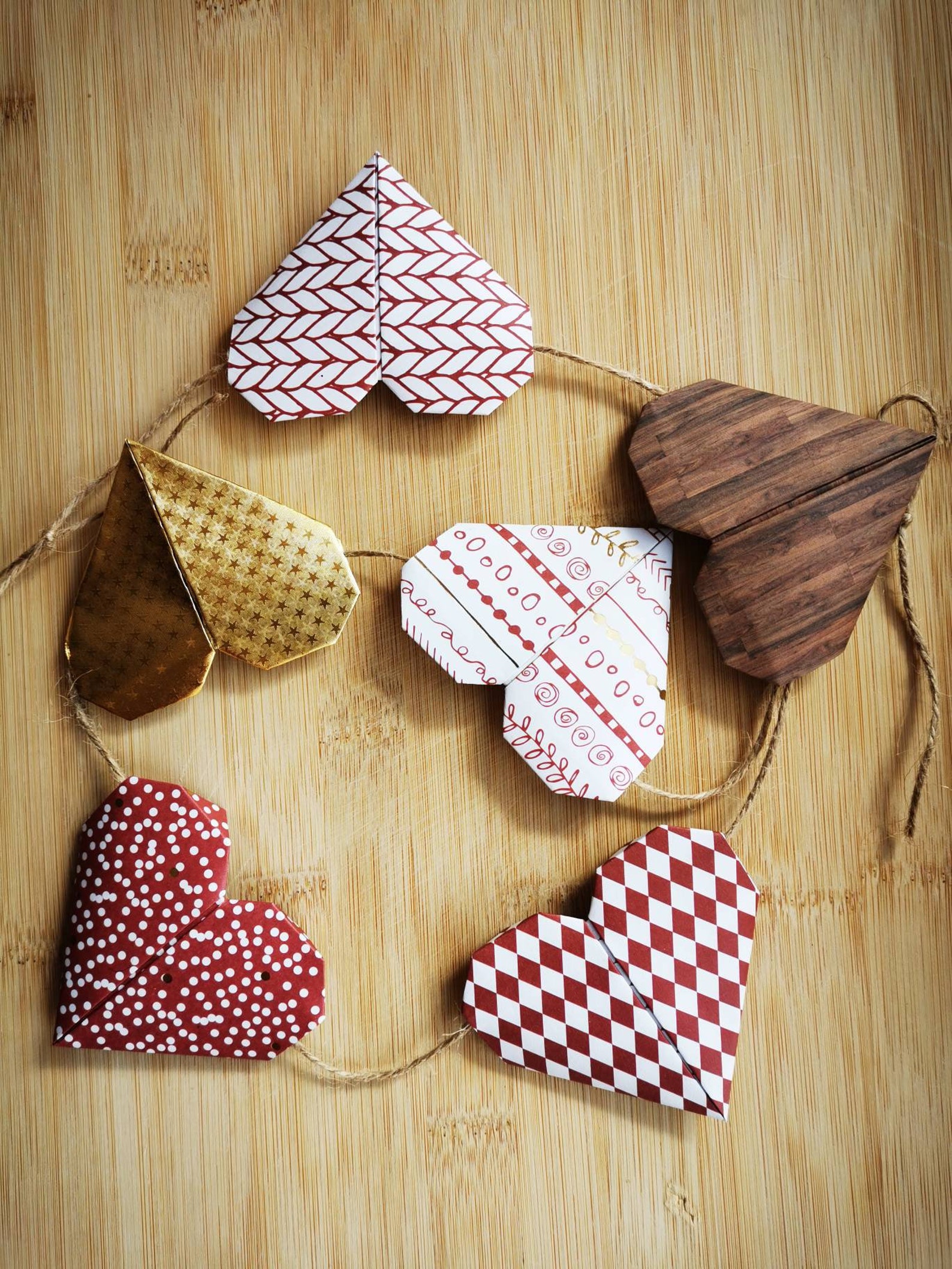 Origami Heart Garland Etsy