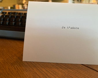 carte Français Love
